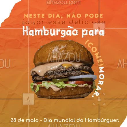 posts, legendas e frases de hamburguer para whatsapp, instagram e facebook: Não pode faltar essa deliciosa comemoração. ❤? Faça já o seu pedido, contato: (inserir contato)?
#ahazoutaste  #hamburgueriaartesanal #hamburgueria #burgerlovers #burger #artesanal