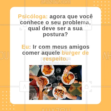 posts, legendas e frases de hamburguer para whatsapp, instagram e facebook: Nada como um burger pra esquecer os problemas não é mesmo.?? #Ahazou #ahazoutaste #burger