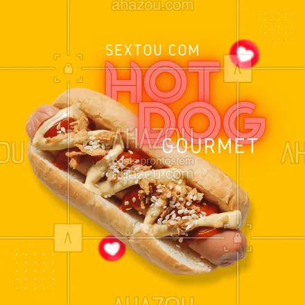 posts, legendas e frases de hot dog  para whatsapp, instagram e facebook: Hummmmm, sexta-feira perfeita é aquela que tem hot dog gourmet. Então confira o nosso cardápio e peça o seu. #cachorroquente #hotdog #hotdoglovers #hotdoggourmet #ahazoutaste #dogão #sabores #opçoes #cardapio #food