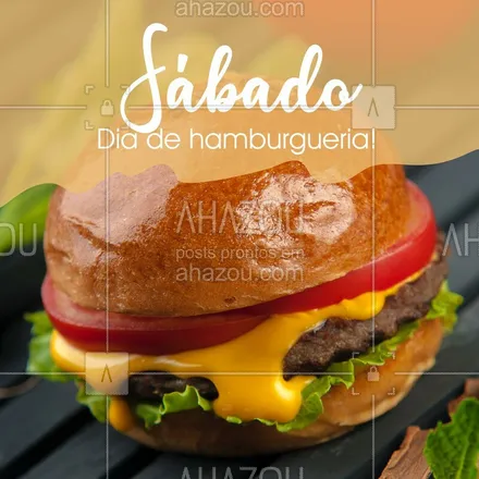 posts, legendas e frases de hamburguer para whatsapp, instagram e facebook: Vem pra cá! Sábado é dia de curtir na hamburgueria. ? #hamburguer #ahazoualimentaçao #hamburgueria #sabado 
