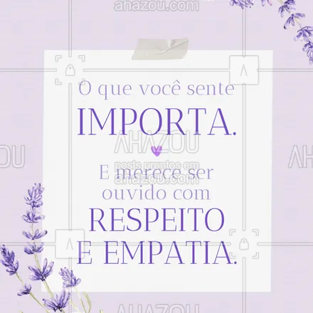 posts, legendas e frases de saúde mental para whatsapp, instagram e facebook: Na psicoterapia, não há julgamento.
Só um espaço de escuta, empatia e acolhimento para quem você é — com tudo que sente.
Se respeitar começa por dentro. 🌱 #psicoterapia #palavrasdeconforto #voceimporta #respeitesuasemoções #cuidadoemocional #psicologiaparatodos #acolhimento