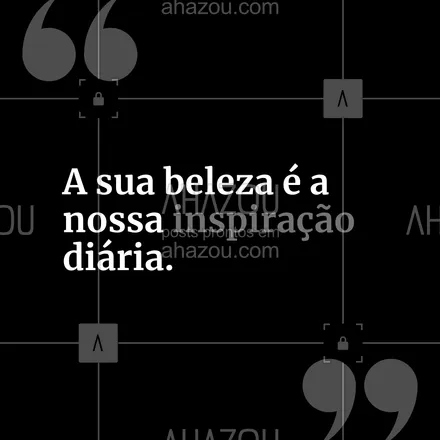 posts, legendas e frases de cabelo, assuntos gerais de beleza & estética para whatsapp, instagram e facebook: 🌟 A sua beleza é a nossa inspiração diária! Cada cliente que entra em nosso salão traz uma história única e uma beleza especial que nos motiva a fazer o nosso melhor. Estamos aqui para realçar o que já é lindo em você, porque acreditamos que cada detalhe conta. Venha se inspirar e deixar sua beleza brilhar ainda mais! 💖✨

#InspiraçãoDiária #BelezaAutêntica #SalãoDeBeleza #CuidadoPessoal #BrilheComNós #AhazouBeauty