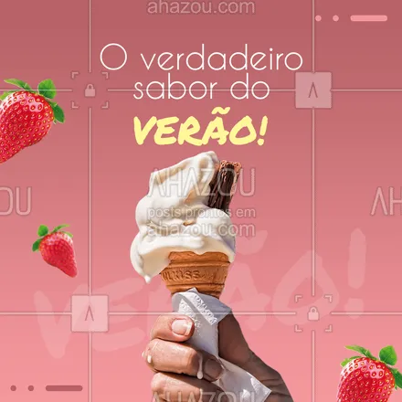 posts, legendas e frases de gelados & açaiteria para whatsapp, instagram e facebook: Nada como um sorvete especial para refrescar nesse verão! ?? 
#ahazoutaste  #gelados #sorvete