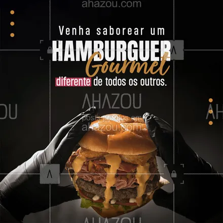 posts, legendas e frases de hamburguer para whatsapp, instagram e facebook: Esse realmente é de se apaixonar e levar pro resto da vida. Estamos te esperando, vem pra cá. #ahazoutaste #artesanal  #burger  #burgerlovers  #hamburgueria  #hamburgueriaartesanal #convite #sabor