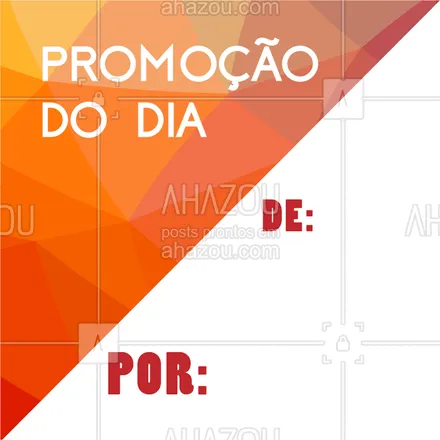 posts, legendas e frases de posts para todos para whatsapp, instagram e facebook: Aproveite nossa promoção do dia! É só hoje! #promocao #dodia #baixou