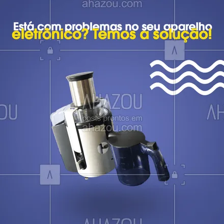 posts, legendas e frases de eletrônicos & eletrodomésticos para whatsapp, instagram e facebook: Traga seu aparelho para fazermos um check-up e entender aonde está o problema, estamos aguardando sua visita. #conserto #eletronicos #solução #celulares #tablets   #AhazouTec 