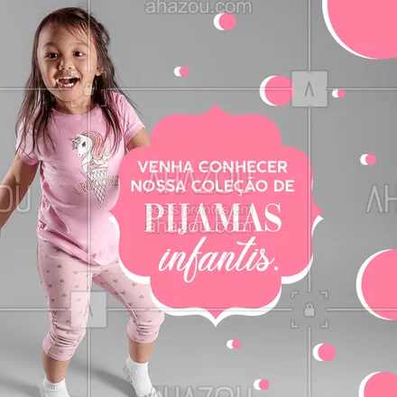 posts, legendas e frases de moda infantil para whatsapp, instagram e facebook: Aqui você encontra pijama infantil confortável e de qualidade.
Venha nos fazer uma visita.
#AhazouFashion #fashion  #instakids  #kidsfashion  #moda  #modainfantil  #talmaetalfilha 