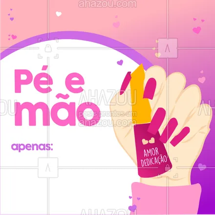 posts, legendas e frases de manicure & pedicure para whatsapp, instagram e facebook: HOJE TEM PROMOÇÃO ! Pé e Mão por apenas R$ #manicure #ahazou #promoção