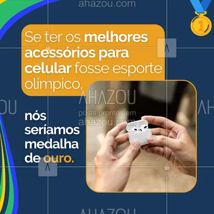 posts, legendas e frases de computadores, celulares & tablets para whatsapp, instagram e facebook: Procurando acessórios para o seu celular? 

Então venha nos visitar e descubra por que somos campeões em qualidade, preço e variedade  🥇.

#AhazouTec #AssistenciaTecnica #assistencia #eletrônicos #tecnologia #celular #olímpiadas2024