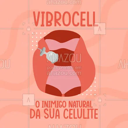 posts, legendas e frases de estética corporal para whatsapp, instagram e facebook: O vibrocell é o aliado que você precisa para eliminar a celulite. Através de vibrações na pele, você vai notar o desaparecimento dos furinhos da celulite. Essa batalha já está vencida, você só precisa marcar um horário e dar o golpe final. #AhazouBeauty #vibrocell #celulite #AhazouBeauty #AhazouBeauty 