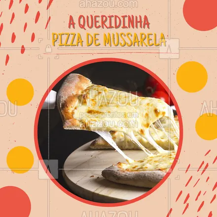 posts, legendas e frases de pizzaria para whatsapp, instagram e facebook: Recheada com muito queijo a pizza de mussarela é uma queridinha para os nossos clientes, não tem quem não goste! Afinal tudo com queijo é delicioso né? Aposto que deu vontade, vem fazer o seu pedido ? #ahazoutaste #pizzaria #pizza #pizzalife #queijo #mussarela #pizzademussarela
