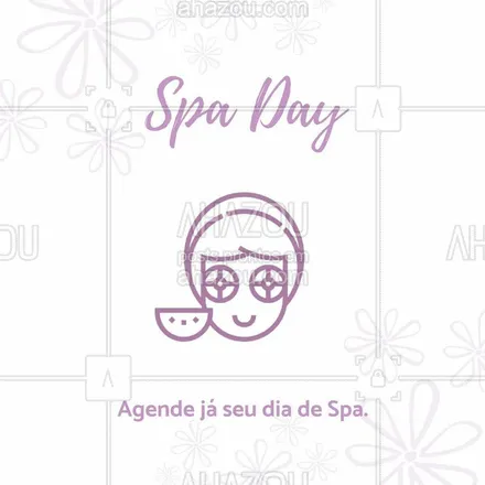 posts, legendas e frases de estética facial para whatsapp, instagram e facebook: Vem agendar seu dia de spa!?  #agendeja #ahazou #cuidados #skincare 