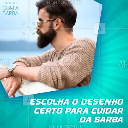 posts, legendas e frases de barbearia para whatsapp, instagram e facebook: Escolher o seu tipo de barba é fundamental, para mantê-la aparada, afinal ninguém quer os pelos da barba juntando com o da nuca ou peito, ou os pelos da bochecha com a sobrancelha. Você deve escolher o tipo de barba correto para o seu rosto.

Mantenha ela limpa, hidratada e aparada.

#AhazouBeauty  #barberLife #barbeirosbrasil #barbeiro #barba #barbearia #barber #cuidadoscomabarba #barberShop #dicas #barbadesenhada