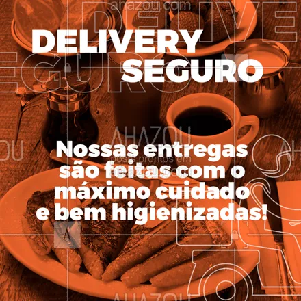 posts, legendas e frases de cafés para whatsapp, instagram e facebook: Receba sua entrega deliciosa e sem riscos para sua saúde!
#ahazou #comida #delivery #coronavirus #covid19 #deliveryseguro