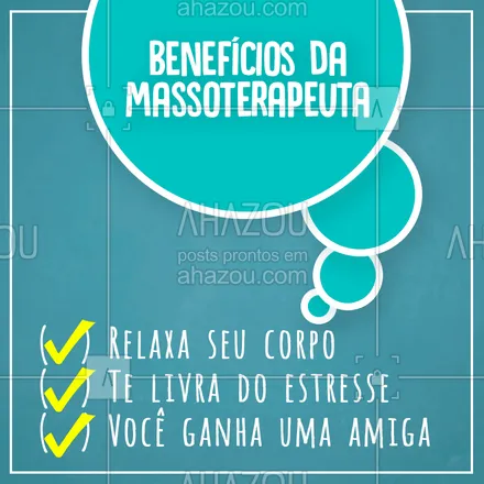 posts, legendas e frases de massoterapia para whatsapp, instagram e facebook: Nós que somos beneficiados com a parceria e amizade de cada cliente ❣
É muito gratificante ver o sorriso de cada uma com o nosso serviço ?
#massagem #massoterapia #beleza #bandbeauty #ahazou