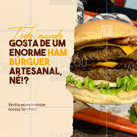 posts, legendas e frases de hamburguer para whatsapp, instagram e facebook: Aqui você encontrar hambúrgueres artesanais muito saborosos.
Entre em contato e solicite nosso cardápio!
#ahazoutaste #artesanal  #burger  #burgerlovers  #hamburgueria  #hamburgueriaartesanal 