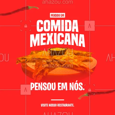 posts, legendas e frases de cozinha mexicana para whatsapp, instagram e facebook: Aproveite para saborear uma deliciosa comida mexicana conosco. Estamos esperando por você! 🌮 #ahazoutaste #comidamexicana  #cozinhamexicana  #nachos  #vivamexico #cardapiomexicano