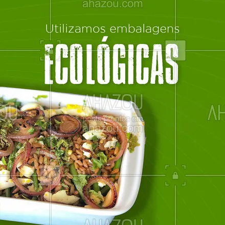 posts, legendas e frases de marmitas para whatsapp, instagram e facebook: Saúde e sustentabilidade, utilizamos embalagens ecológicas ?
#ecologica #marmitando #ahazoutaste #marmitex #marmitas #embalagem 