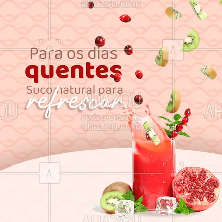 posts, legendas e frases de saudável & vegetariano para whatsapp, instagram e facebook: Que tal se refrescar de maneira deliciosa e saudável nos dias mais quentes? Temos muitas opções para você. Confira nosso cardápio e peça já seu suco 🥤. #fit #suco #ahazoutaste #suconatural #sucodefruta #frutas #saudável #abores #opçoes #suco