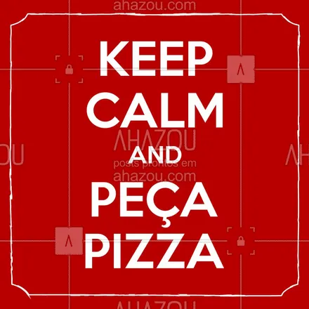 posts, legendas e frases de pizzaria para whatsapp, instagram e facebook: Respira, inspira, não pira. Pega seu telefone e peça uma pizza para melhorar seu dia, porque você merece. ?? #azoutaste  #pizza #pizzaria