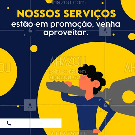 posts, legendas e frases de chaveiro para whatsapp, instagram e facebook: Aproveite nossas promoções hoje mesmo. 🔑  #AhazouServiços #chave #chaveiro #orçamento #promoção #serviço24horas #descontos 