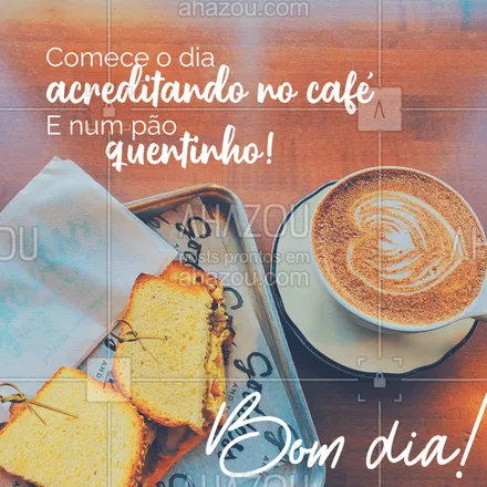posts, legendas e frases de padaria para whatsapp, instagram e facebook: Você acorda com vontade de quê?
#BomDia #ahazoutaste #Padaria