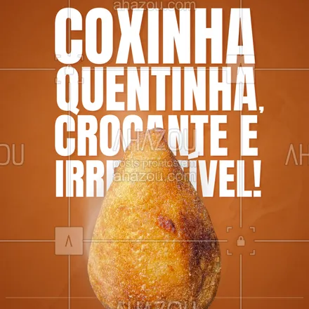 posts, legendas e frases de doces, salgados & festas para whatsapp, instagram e facebook: Quer um lanche que combina com qualquer hora do dia? Nossa coxinha é feita com massa macia, recheio suculento e aquele toque caseiro que você ama. Peça já a sua! 🛵🍴
#CoxinhaPerfeita #LancheIdeal #DeliveryDeCoxinha #SaborQueEncanta