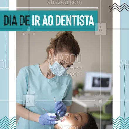 posts, legendas e frases de odontologia para whatsapp, instagram e facebook: Hoje é dia de ver como sua saúde bucal está! Ligue e marque já sua consulta. #Dentista #Ahazou #SaúdeBucal 