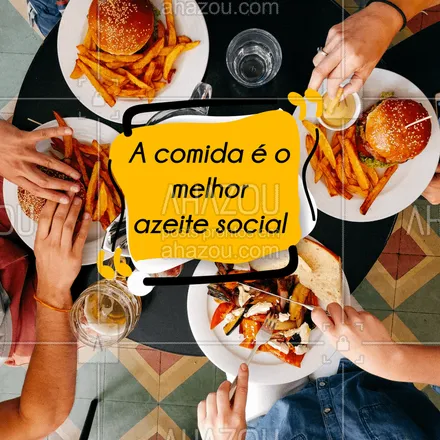posts, legendas e frases de hamburguer para whatsapp, instagram e facebook: Reuna seus amigos e familiar e venha degustar uma deliciosa refeição. #ahazou #restaurante #ahazoutaste #motivacional 