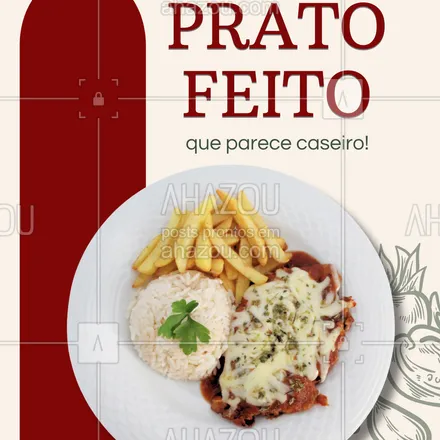 posts, legendas e frases de à la carte & self service para whatsapp, instagram e facebook: Arroz, feijão, salada, carne e uma sobremesa para fechar com chave de ouro! Tudo fresquinho e feito com carinho. Peça já o seu!
📲 Delivery ou retirada: [WhatsApp]
#PratoFeito #ComidaCaseira #AlmoçoPerfeito