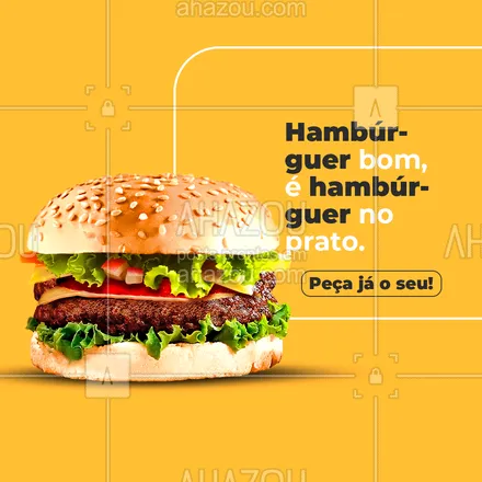 posts, legendas e frases de hamburguer para whatsapp, instagram e facebook: Bateu aquela vontade de comer um hambúrguer delicioso? Então faça o seu pedido hoje mesmo. 🍔😋 #ahazoutaste #artesanal #burger #hamburgueria #hamburgueriaartesanal #delivery