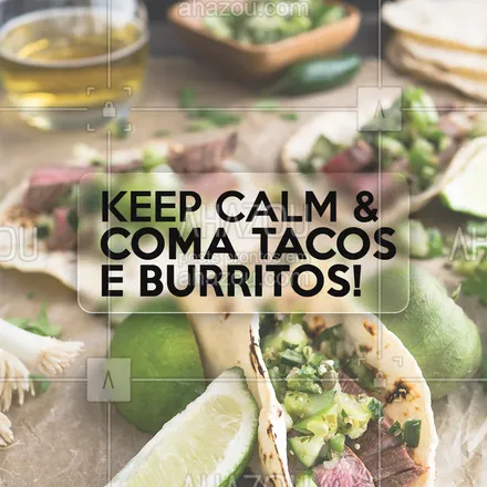 posts, legendas e frases de cozinha mexicana para whatsapp, instagram e facebook: Seu dia está sendo muito estressante? Relaxa, inspira, expira e pede já o seu taco pelo nosso número (inserir contato)! 🌮😋 #ahazoutaste #comidamexicana  #nachos  #cozinhamexicana  #texmex  #vivamexico 