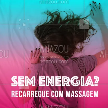 posts, legendas e frases de massoterapia para whatsapp, instagram e facebook: O melhor jeito de recarregar as energias e se sentir renovada! #massagem #ahazou #massoterapia