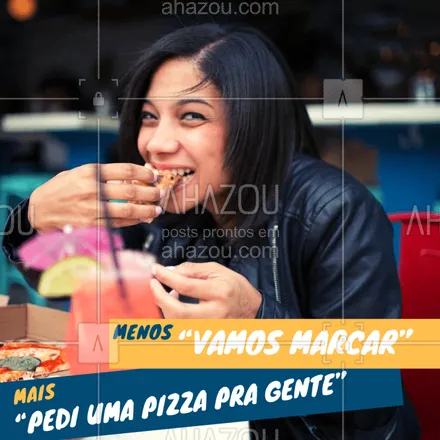posts, legendas e frases de pizzaria para whatsapp, instagram e facebook: Por mais pessoas assim! ? #Pizzaria #ahazoutaste #pizza