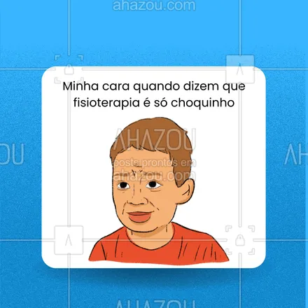 posts, legendas e frases de fisioterapia para whatsapp, instagram e facebook: Mais do que "choquinhos", a fisioterapia tem todo um acompanhamento, diagnóstico e planejamento para oferecer ao paciente o melhor tratamento! 🙌🏻
#AhazouSaude #fisioterapeuta  #fisio  #physiotherapy  #fisioterapia  #qualidadedevida 