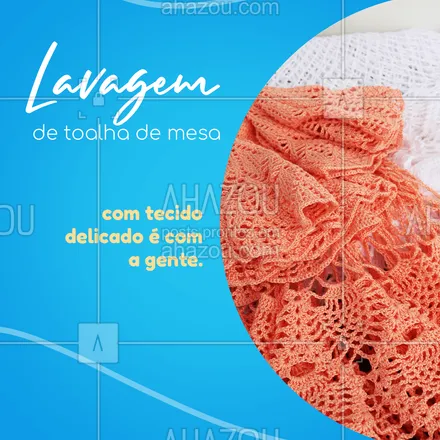 posts, legendas e frases de lavanderia para whatsapp, instagram e facebook: Suas toalhas de mesa nunca mais serão a mesma depois da nossa lavagem completa.
Tudo realizado de maneira segura, sem onerar o tecido. Pode confiar.
#AhazouServiços #higienização  #editaveisahz  #estofados  #limpezasofasetapetes  #limpeza  #orçamento #pacote