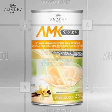 posts, legendas e frases de amakha para whatsapp, instagram e facebook: Agregue mais sabor ao seu dia a dia com o AMK Shake! 

Veja como é fácil e rápido preparar uma bebida saudável e completa, que substitui uma refeição! Além do sabor de #Baunilha, você também pode adquirir o #AMK #Shake nas versões Morango e Chocolate! E conheça toda a linha de nutracêuticos da Amakha Paris!⠀
Participe!!!?

Faça você também a sua #receita! Poste em suas redes sociais, marque a @amakhaoficial e use a hashtag #ReceitasAmakhaParis. Sua receita pode valer um presente especial da Amakha Paris! #ahazourevenda #ahazouamakha