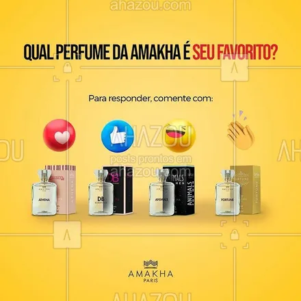 posts, legendas e frases de amakha para whatsapp, instagram e facebook: A gente quer saber qual dos best sellers Amakha Paris você mais ama. #ahazourevenda #ahazouamakha