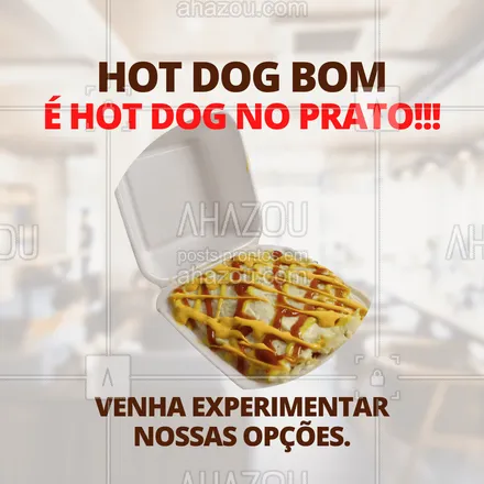 posts, legendas e frases de hot dog  para whatsapp, instagram e facebook: Sabor inigualável de dar água na boca! Delicie-se com nosso dogão no prato. #ahazoutaste #cachorroquente #food #hotdog #hotdoggourmet #hotdoglovers #hotdogdeprato #dognoprato
