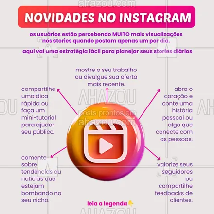 posts, legendas e frases de para whatsapp, instagram e facebook: 📲 Quer aumentar as visualizações dos seus stories e engajar mais o seu público? Descubra essa estratégia poderosa!
💡Se o objetivo é aumentar o engajamento, a fórmula atual é simples: poste apenas um story por dia. Isso mantém seu público interessado, sem cansá-lo, e ainda se alinha com o que o algoritmo do Instagram valoriza.
🚨 Mas atenção: essa estratégia é mais indicada para quem está começando ou ainda não tem uma frequência consistente nos stories. Se você já tem uma conexão forte e ativa com seu público, reduzir a quantidade de stories pode ser um tiro no pé. Não comprometa relacionamentos sólidos só para tentar maximizar visualizações.
✨ Agora, se você quer começar do zero ou trazer mais variedade, aqui vai uma estratégia prática: o método s.t.o.r.y. com ele, você garante stories criativos e relevantes todos os dias. Confira como funciona:
👉 Mostre seu trabalho: compartilhe seus produtos, serviços ou aquela oferta que ninguém pode perder.
👉 Ensine algo útil: dê uma dica rápida ou faça um tutorial que resolva um problema do seu público.
👉 Conte uma história pessoal: compartilhe algo real e inspirador que aproxime você dos seus seguidores.
👉 Interaja com seu público: use figurinhas, enquetes ou perguntas para criar conversas e entender melhor quem te segue.
👉 Valorize quem te acompanha: mostre depoimentos, mensagens de clientes ou retribua o carinho dos seus seguidores.
🎯 A ideia é simples: um story bem pensado por dia pode fazer muito mais pelo seu engajamento do que vários posts aleatórios. Além disso, com esse método, você mantém o conteúdo sempre fresco e interessante.
Curtiu essas dicas? Então salve este post, compartilhe com os amigos e siga para mais dicas que fazem a diferença! 💜
#marketingdigitaliniciantes #marketingparaempreendedores #microempreendedores #dicasdemarketingdigital #storiesqueengajam #crescernoinstagram
