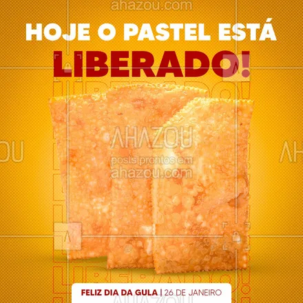 posts, legendas e frases de pastelaria  para whatsapp, instagram e facebook: Pra comemorar, vai querer quantos? ? #ahazoutaste  #pastelaria #pastel #diadagula 