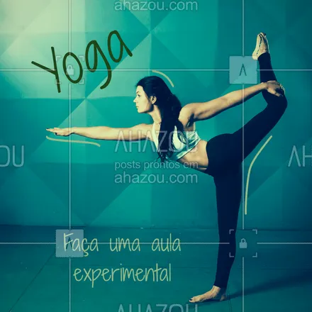 posts, legendas e frases de yoga para whatsapp, instagram e facebook: Temos diversas modalidades para você. Faça uma aula experimental e mude de vida com Yoga! #yoga #aulas #ahazousaude #saude #bemestar #amorporyoga