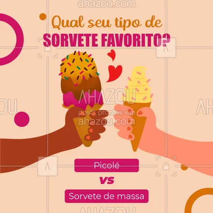 posts, legendas e frases de gelados & açaiteria para whatsapp, instagram e facebook: Você é fã de um bom e velho picolé ou não dispensa por nada um sorvete de massa? Conte-nos aqui nessa enquete! #ahazoutaste #açaí  #açaíteria  #cupuaçú  #gelados  #icecream  #sorvete  #sorveteria 