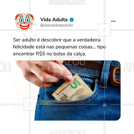 posts, legendas e frases de posts para todos para whatsapp, instagram e facebook: Porque é mais fácil achar nota velha do que sobrar saldo na conta! 😂

#ahazou #meme #vidaadulta #adulto #realidadedavidaadulta
