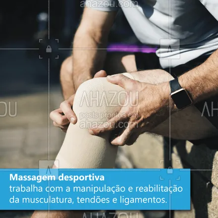 posts, legendas e frases de massoterapia para whatsapp, instagram e facebook: Você já conhece a massagem desportiva? Agende um horário com a gente.
#massagem #massagemdesportiva #ahazou #exercício