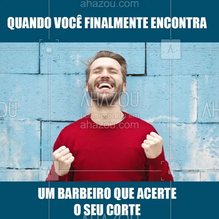 posts, legendas e frases de barbearia para whatsapp, instagram e facebook: Essa alegria não tem preço! ? #barbearia #barba #ahazoubarbearia #engracado #meme
