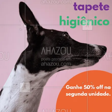 posts, legendas e frases de assuntos variados de Pets para whatsapp, instagram e facebook: Aproveite o desconto para comprar o tapete higiênico. #cachorro #ahazou #tapete #desconto 