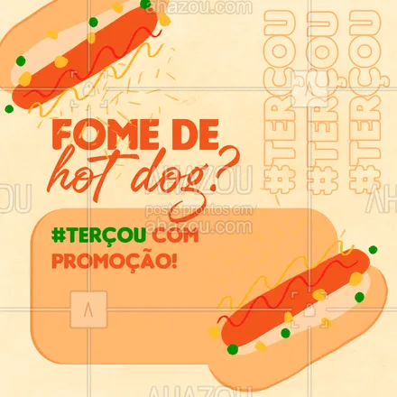 posts, legendas e frases de hot dog  para whatsapp, instagram e facebook: Aproveita que hoje tem promoção e mata essa fome! Faça seu pedido: ?(preencher) #ahazoutaste  #hotdog #food #hotdoglovers #hotdoggourmet #cachorroquente #promoção #pedido #delivery