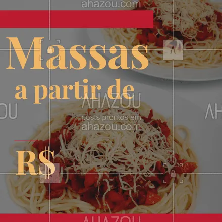 posts, legendas e frases de cozinha italiana para whatsapp, instagram e facebook: Não perca essa promoção e venham provar nossos diversos pratos de massa. #massas #food #ahazouapp #gastronomia