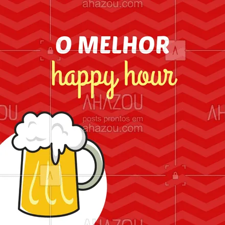 posts, legendas e frases de bares para whatsapp, instagram e facebook: Seu melhor happy hour é aqui! #happyhour #ahazou #bar #drinks